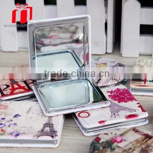 Manufacture Selling Well Quality Pu Leather Cover Pocket Mirror thumbnail-1