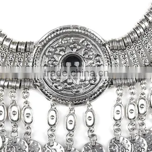 Trendy Vintage Alloy Tassels Coin Necklace thumbnail-5