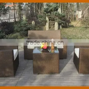 4Pcs Garden Sofa Furniture Rattan With Aluminium Frame thumbnail-1