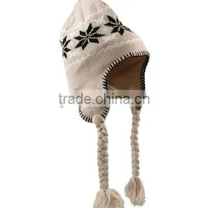 Free Knit Pattern For Hat Earflaps In Winter Make You Warm thumbnail-2