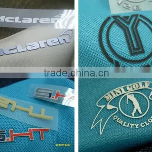 Black Heat Transfer Printing Label With 3D Effect thumbnail-5