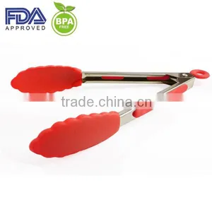 Silicone Ice Tongs, Bread Tongs, Non-stick and Colorful Food Tongs thumbnail-3