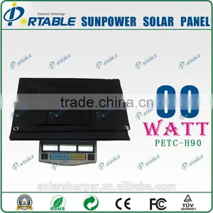 Portable Solar Power Charger High Efficiency Sunpower Solar Charger With 5v 18V Port thumbnail-5