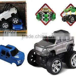 Plastic 4 Wheel Drive Friction Car For Child thumbnail-1