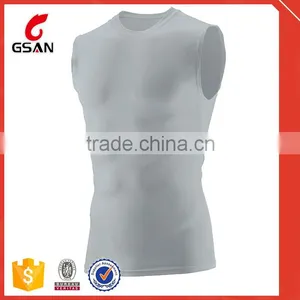 Blank Compression Shirt Mens Sport Wear Compression Tops thumbnail-5