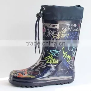 High Quantity Safety Waterproof Kids Rubber Rain Boots thumbnail-1