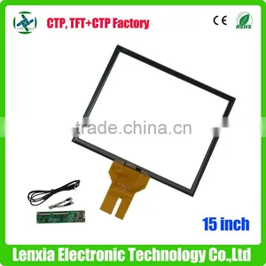 LENXIA Factory 15 Inch Transparent Glass Touch Screen for Industrial Use thumbnail-1