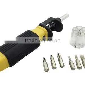 6 in 1 Multifunction Portable Hand Screwdriver All-in-One Screw Driver and Bit Set thumbnail-3