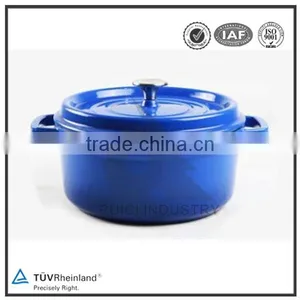China Color Enamel Coated Cast Iron Casserole Pot With Low Price thumbnail-4