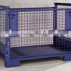 Stackable Folding Metal Crate thumbnail-1