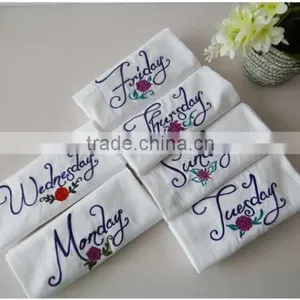 100% Cotton Table White Cloth Napkin Dinner Napkin thumbnail-1