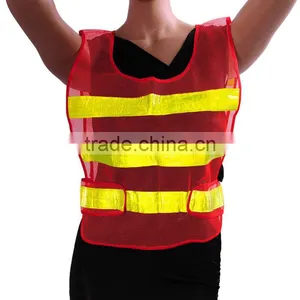 Hot Sale Red Yellow High Visibility Conspicuity Vest Warning Safety Working Clothes Reflective Safety Clothing thumbnail-1