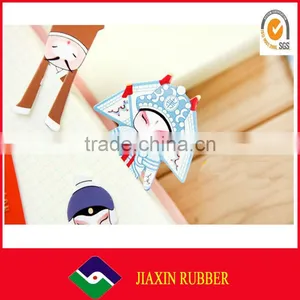 OEM Cute Promotional Silicone Plastic Wooden Craft Bookmark thumbnail-1