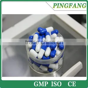 Top Quality Empty Blue and White Capsule Size 00#,0#,1#,2#,3#,4# thumbnail-1