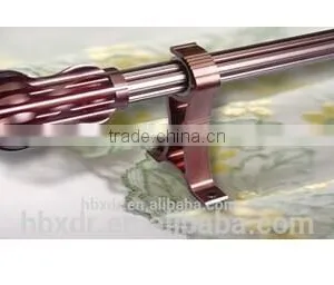 All Kinds of Colors Aluminum Anodized Profile Curtain Rod With End Cap thumbnail-3