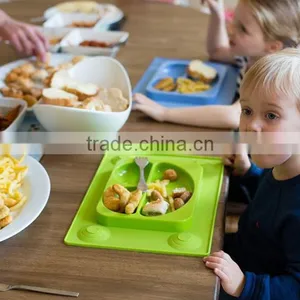 Silicone Divided Suction Kids Platemat thumbnail-3