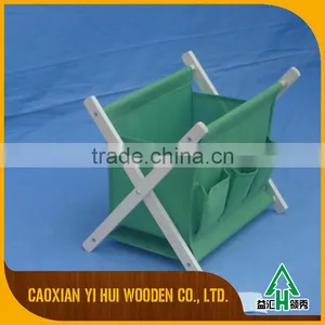 News Stand Foldable Wood Fabric Magazine Rack thumbnail-1