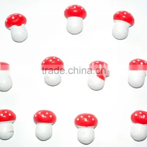 Hand Painted Wooden Mushroom Stick Craft thumbnail-1