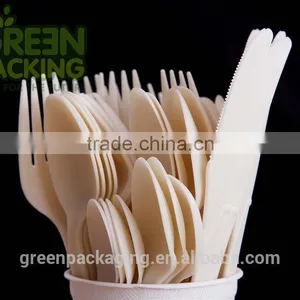 Cornstarch Unbleached Disposable Plastic Cutlery Set thumbnail-1