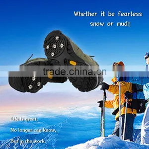 10 Spikes Silicone Anti Skid Ice Gripper Safety Shoes thumbnail-2