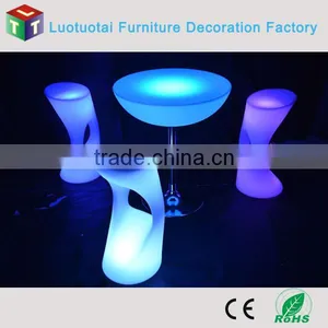 PE Plastic LED Bar Chair With 16 Color Change thumbnail-6