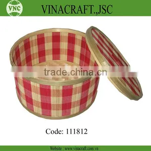 Bamboo Basket With Lid for Gift Packing thumbnail-1