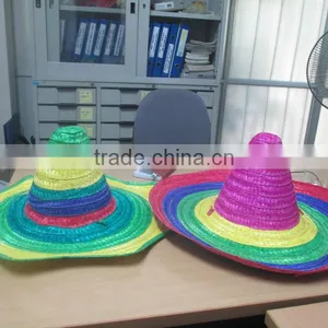 Mexican Sombrero Straw Hat Bamboo Hat thumbnail-1