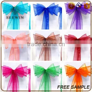 New Arrival Organza Fabric Chair Wedding Belts and Sashes thumbnail-4