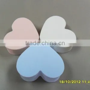 Soft Touch Colorful Heart Shape Powder Puff, Facial Cosmetic Sponge thumbnail-1