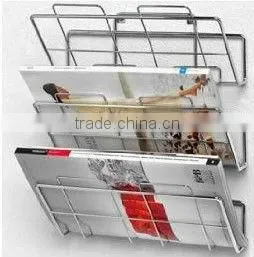Metal 3-Tier Wall-Mount File Holder and Magazine Rack thumbnail-1