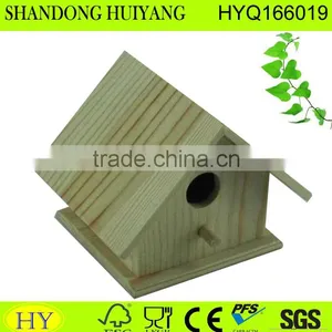 Cheap Factory New Unfinished Wholesale Wooden Bird House thumbnail-1