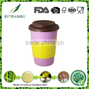 Diswasher Safe Non-toxic Hot Design Bamboo Fiber Cup Mug Without Handle thumbnail-1
