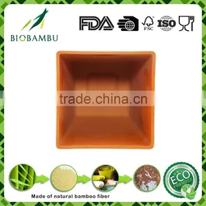 Wholesale Cheap Outdoor Garden Colorful Bamboo Fiber Flowerpot thumbnail-5
