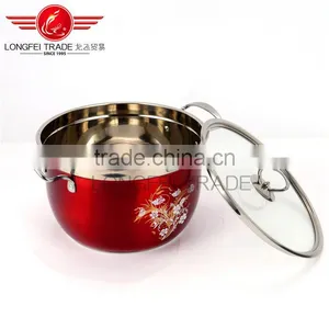OEM Stainless Steel Stock Pot/soup Pot/ High Pot With Decal thumbnail-3