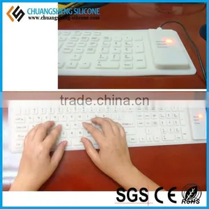 TRANSPARENT WATERPROOF DUSTPROOF SILICONE USB COMPUTER KEYBOARD thumbnail-4