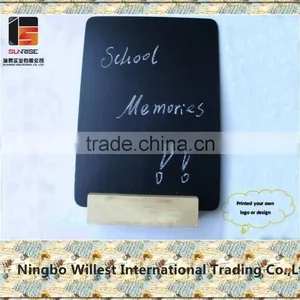 Mini Size Chalkboard With Wooden Base thumbnail-1