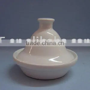 Mini Tagine,4 Inch,White thumbnail-1