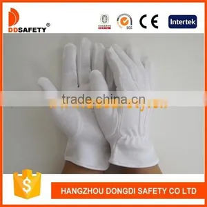 DDSAFETY 2017 100% Bleach Cotton Interlock 3 Seams On Back Safety Gloves thumbnail-1