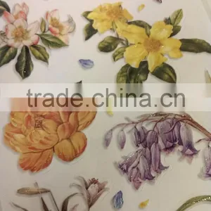 Rose & Lily Design Sticker, Classic Decorative Shinny Glitter Sticker thumbnail-5