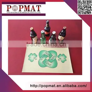 Wholesale Double-sided Non-woven Fabric Printed Cheap Custom Bar Mats thumbnail-2