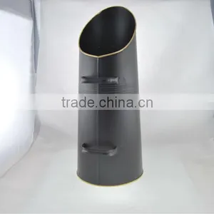 Household Big Galvanized Coal Bucket With Wood Handle thumbnail-3