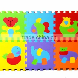 Non-toxic, Durable Baby EVA Foam Puzzle Mat - Animals, Numbers, Fruits, Vehicles, Geo Shapes thumbnail-3