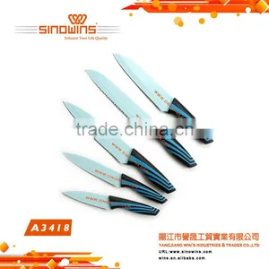 A3418 New Design Hot Sale High Quality 5pcs Stainless Steel Knife Set With Non-stick Coating thumbnail-5