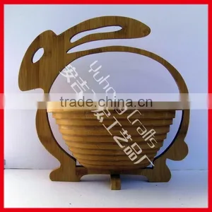 Export Only Factory Sale Eco-bamboo Folding Basket thumbnail-6