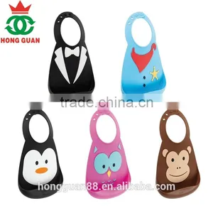 Best Sell High Quality Water-proof Cute Silicone Baby Bib thumbnail-2