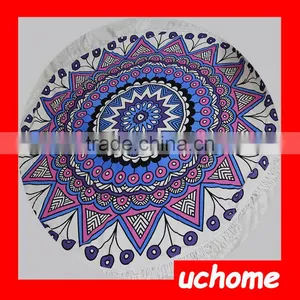 UCHOME New Design Printed Tassel Round Beach Towel thumbnail-5