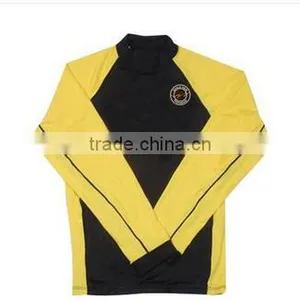 Yellow & Black Colour Rush Guard T-Shirt thumbnail-1