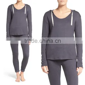 Comfy Hoodie Sweatshirt And Leggings Pants Women Sleepwear & Homewear Loungewear thumbnail-1
