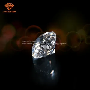 Sparkle White 1 Carat Round Brilliant Cut Loose Moissanite Gems Wholesale by China thumbnail-3
