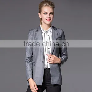 2016 Office Ladies Suits Slim Cut Ladies Tuxedo Pant Suit thumbnail-1